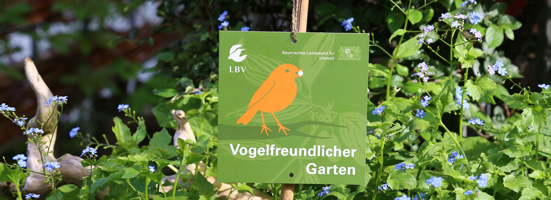Projekt Vogelfreundlicher Garten Jetzt mitmachen! LBV Gemeinsam
